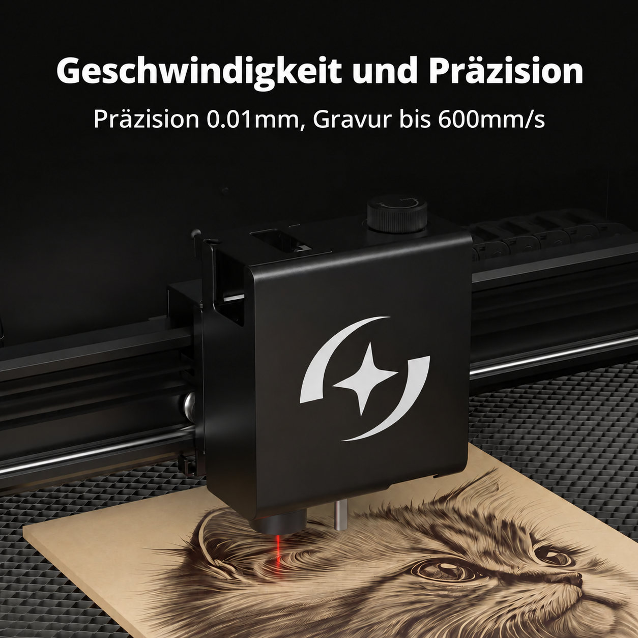 Bis 600 mm/s und Genauigkeit 0,01 mm