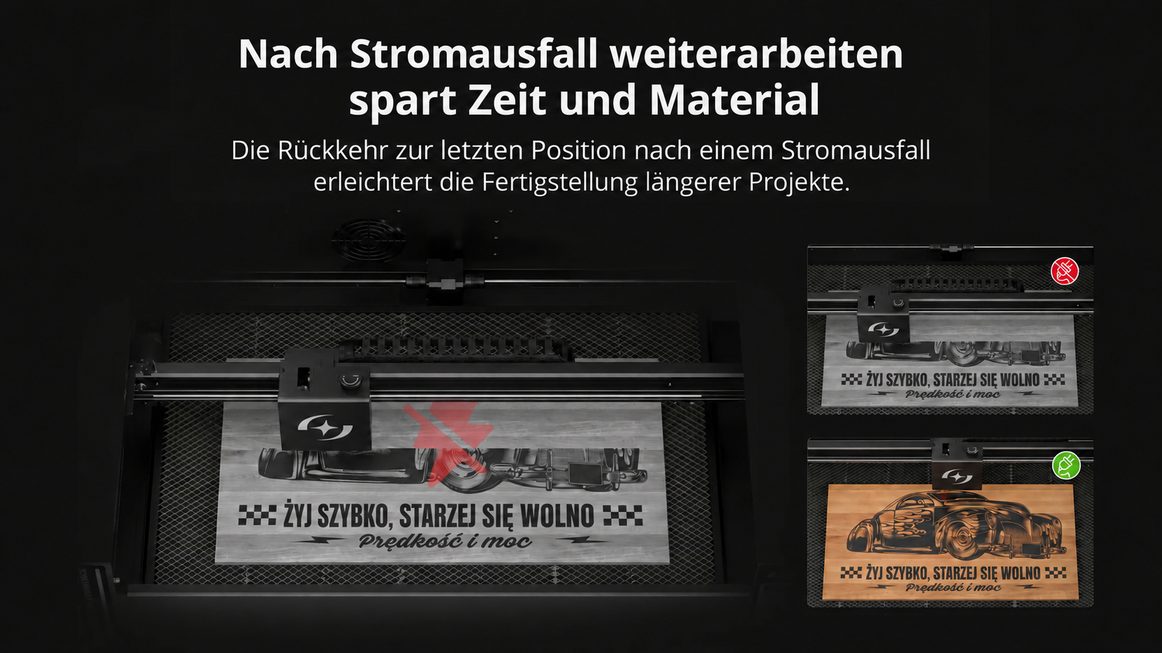 Wiederaufnahme nach einem Stromausfall